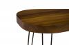 SOLID WOOD Elliptic end table