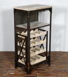 SOLID WOOD & IRON BAR CABINET