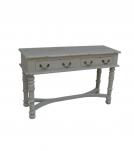 SOLID WOOD 2 DRAWER CONSOLE  TABLE