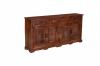 4 DOOR CARVED WOOD SIDEBOARD W/ DRAWERS