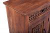 CARVED WOOD SIDEBOARD W/ 3 DOORS & DRAWERS