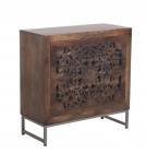 HAND CARVED SOLID WOOD 3 DRAWER DRESSER CHEST BUREAU