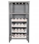 SOLID WOOD & IRON BAR CABINET