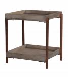 WOOD & METAL SIDE TABLE