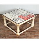 SOLID WOOD PAINTED COFFEE TABLE