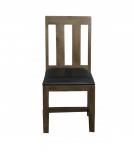 WOODEN LEATHER DINING CHAIR