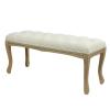 CLOTH TUFTED UPHOLSTERED BENCH