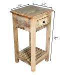 SOLID RECLAIMED TEAK WOOD SIDETABLE END TABLE