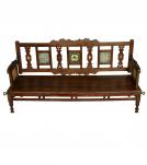 SOLID TEAK WOOD EMBELLISHED BENCH