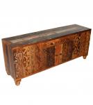 CARVED WOOD TV CABINET JALI