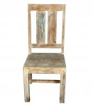 SOLID RECLAIMED TEAK WOOD COUNTER HEIGHT STOOL
