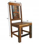 HAND CARVED SOLID RECLAIMED TEAK WOOD CHAIR
