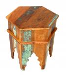 RECLAIMED WOOD END TABLE / NIGHTSTAND