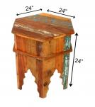 RECLAIMED WOOD END TABLE / NIGHTSTAND