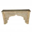 HAND CARVED SOLID WOOD  CONSOLE