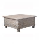 SOLID RECLAIMED TEAK WOOD DOUBLE OPEN TRUNK TABLE