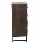 SOLID WOOD & IRON CHEST DRESSER BUREAU