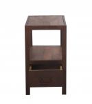 SOLID IRON & WOOD END TABLE SIDE TABLE