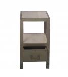 IRON WOODEN END TABLE