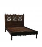 HAND CARVED SOLID WOOD QUEEN BED