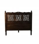 HAND CARVED SOLID WOOD QUEEN BED