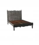 HAND CARVED SOLID WOOD QUEEN BED