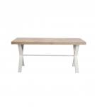 SOLID WOOD INLAID STARBURST DESIGN TABLE
