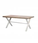 SOLID WOOD INLAID STARBURST DESIGN TABLE