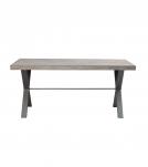 SOLID WOOD INLAID STARBURST DESIGN TABLE