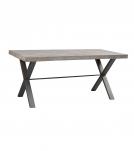 SOLID WOOD INLAID STARBURST DESIGN TABLE