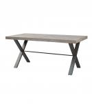 SOLID WOOD INLAID STARBURST DESIGN TABLE