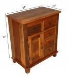 WOODEN BEDSIDE