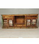 SOLID RECLAIMED TEAK WOOD 4 DOOR & 3 DRAWERS  CONSOLE SIDEBOARD