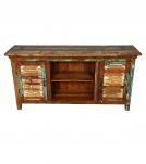 SOLID RECLAIMED TEAK WOOD 2 DOOR CONSOLE SIDEBOARD