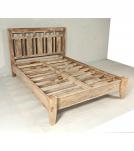 SOLID ROSEWOOD QUEEN BED - HEADBOARD, FOOTBOARD, SIDE RAILS, SLATS