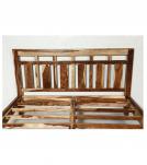 SOLID ROSEWOOD KING BED - HEADBOARD, FOOTBOARD, SIDE RAILS, SLATS