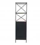 SOLID WOOD & IRON SCOOTER WINE RACK