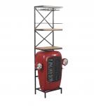 IRON & SOLID WOOD TRACTOR WINE RACK