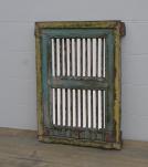 SOLID RECLAIMED WOOD MIRROR W/ IRON BARS