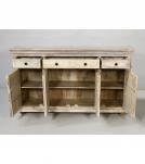 SOLID RECLAIMED TEAK WOOD SIDEBOARD CABINET CONSOLE W/ 4 DOORS & 4 DRAWERS