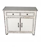 SOLID RECLAIMED TEAK WOOD 2 DRAWER & 2 DOOR DRESSER CHEST BUREAU SIDEBOARD