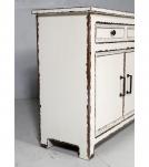 SOLID RECLAIMED TEAK WOOD 2 DRAWER & 2 DOOR DRESSER CHEST BUREAU SIDEBOARD
