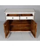 SOLID RECLAIMED TEAK WOOD 2 DRAWER & 2 DOOR DRESSER CHEST BUREAU SIDEBOARD