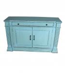 SOLID WOOD 2 DOOR & 1 DRAWER CABINET
