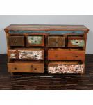 SOLID RECLAIMED TEAK WOOD BUREAU DRESSER CHEST