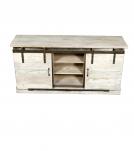 SOLID WOOD SIDEBOARD W/ SLIDING DOORS