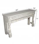 HAND CARVED SOLID WOOD CONSOLE