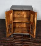 HAND CARVED SOLID WOOD CABINET