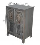 HAND CARVED SOLID WOOD CABINET