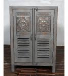 HAND CARVED SOLID WOOD CABINET